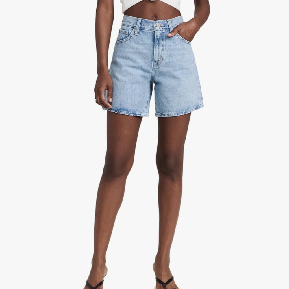 Levi's Blue Jean Shorts High-Waisted Relaxed Fit